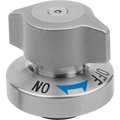 Kipp Lift And Turn Latch, D1=14, Stainless Steel Bright, Comp:Stainless Steel K1561.114